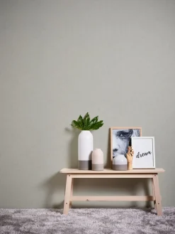 Neue Bude Vliestapete Struktur Uni grau taupe 37416-9