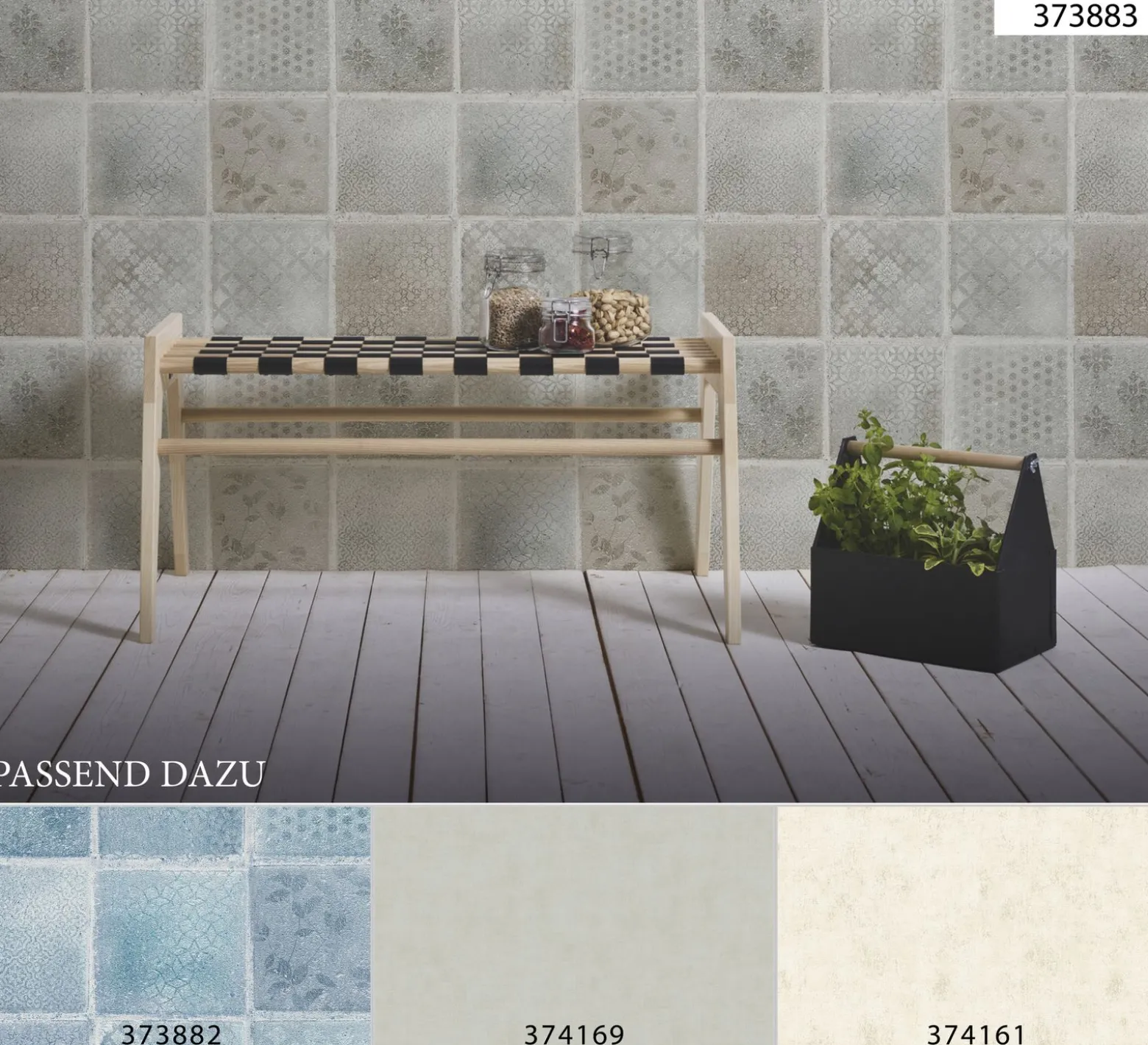Neue Bude Vliestapete Struktur Uni grau taupe 37416-9