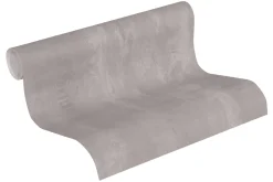 Neue Bude Vliestapete Uni meliert grau 37412-1