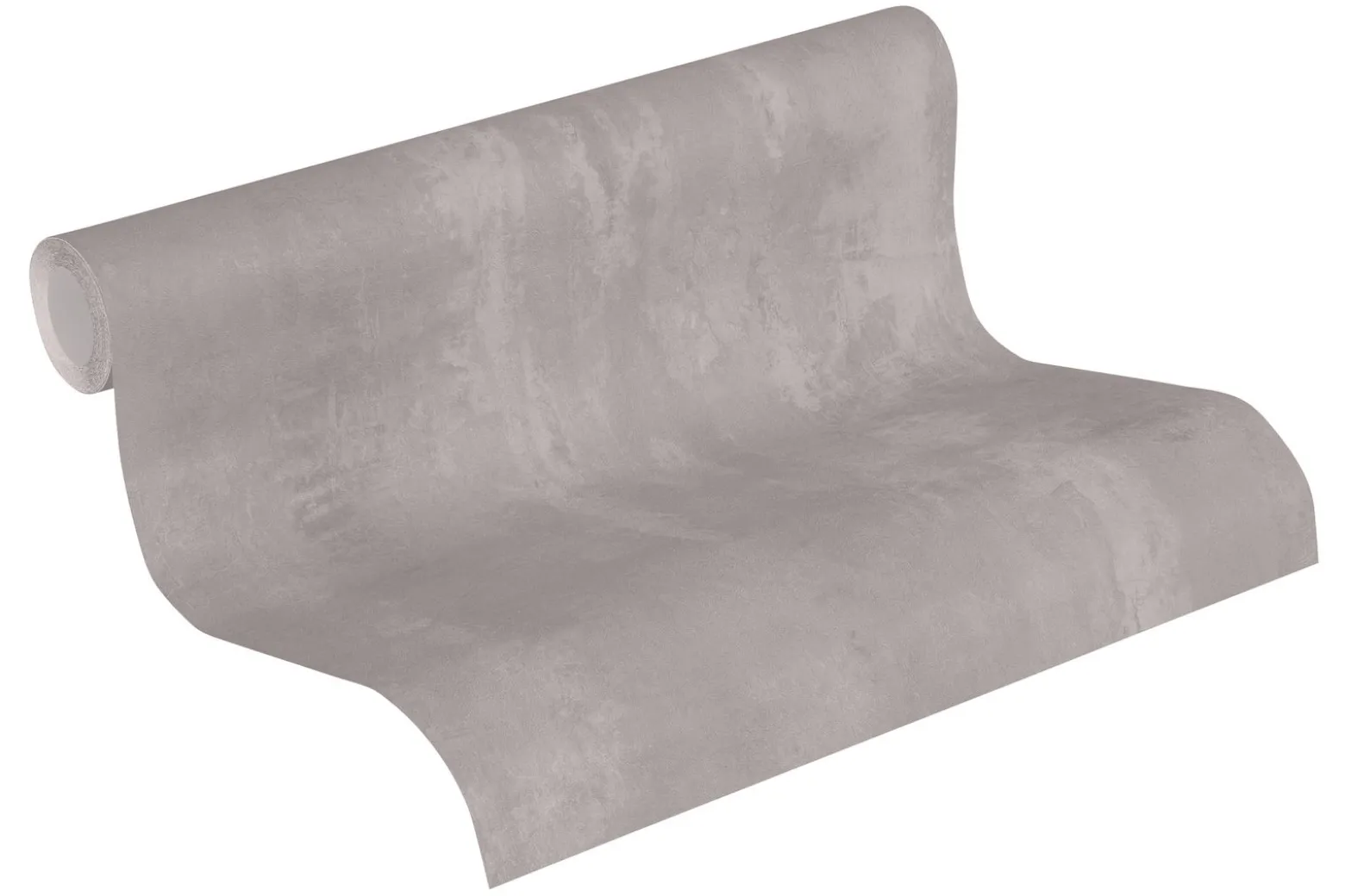 Neue Bude Vliestapete Uni meliert grau 37412-1