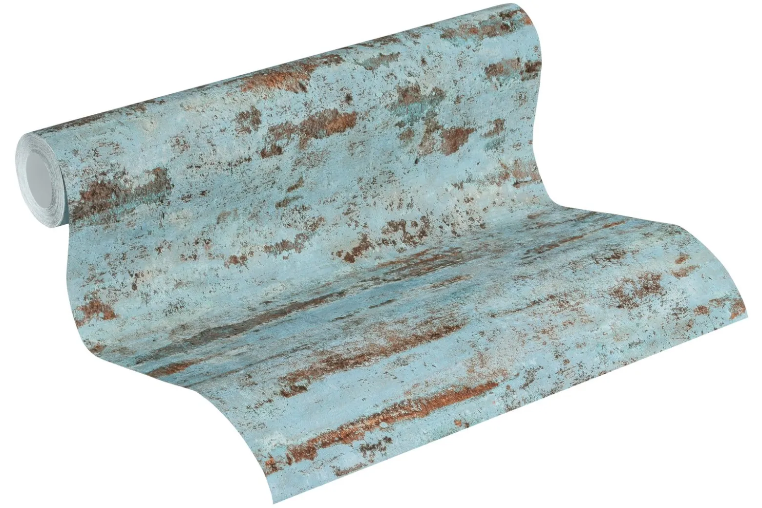 Neue Bude Vliestapete Vintage Mauer blau braun 37415-3
