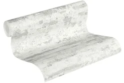 Neue Bude Vliestapete Vintage Mauer weiß grau 37415-2