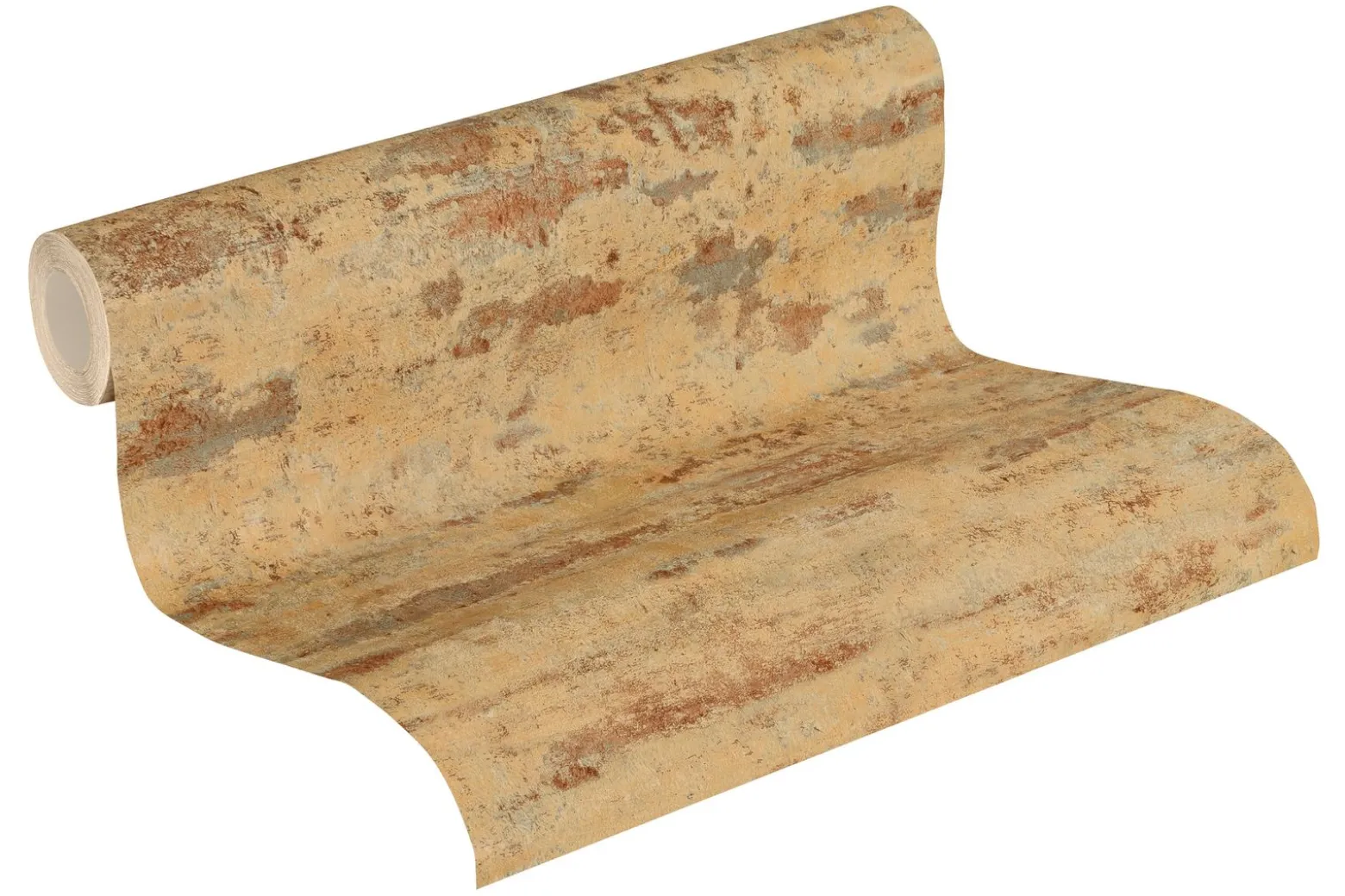 Neue Bude Vliestapete Vintage Mauer orange 37415-1