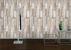 Papiertapete Rasch Holz-Optik braun grau beige 203714