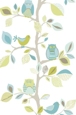 Pop Up Panel 35x250cm Dekopanel Eulen blau