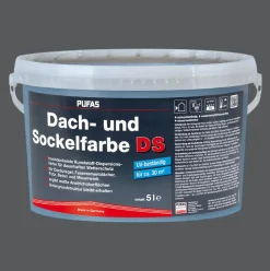 PUFAS Dach- + Sockelfarbe UV-beständig 5 L scheuerbeständig