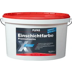 PUFAS Einschichtfarbe Premiumweiss weichmacherfrei 12,5 L