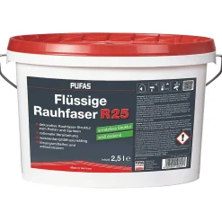 PUFAS Flüssige Rauhfaser R25 weiß ansatzfrei 2,5 L