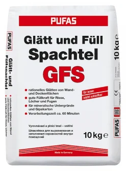Pufas Glätt- und Füllspachtel GFS Innenspachtel 10 kg