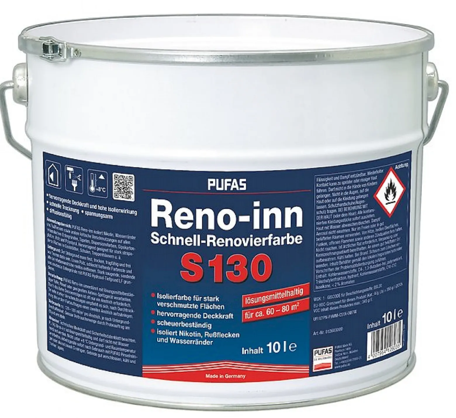 Pufas Reno-inn Schnell-Renovierfarbe S130 10L