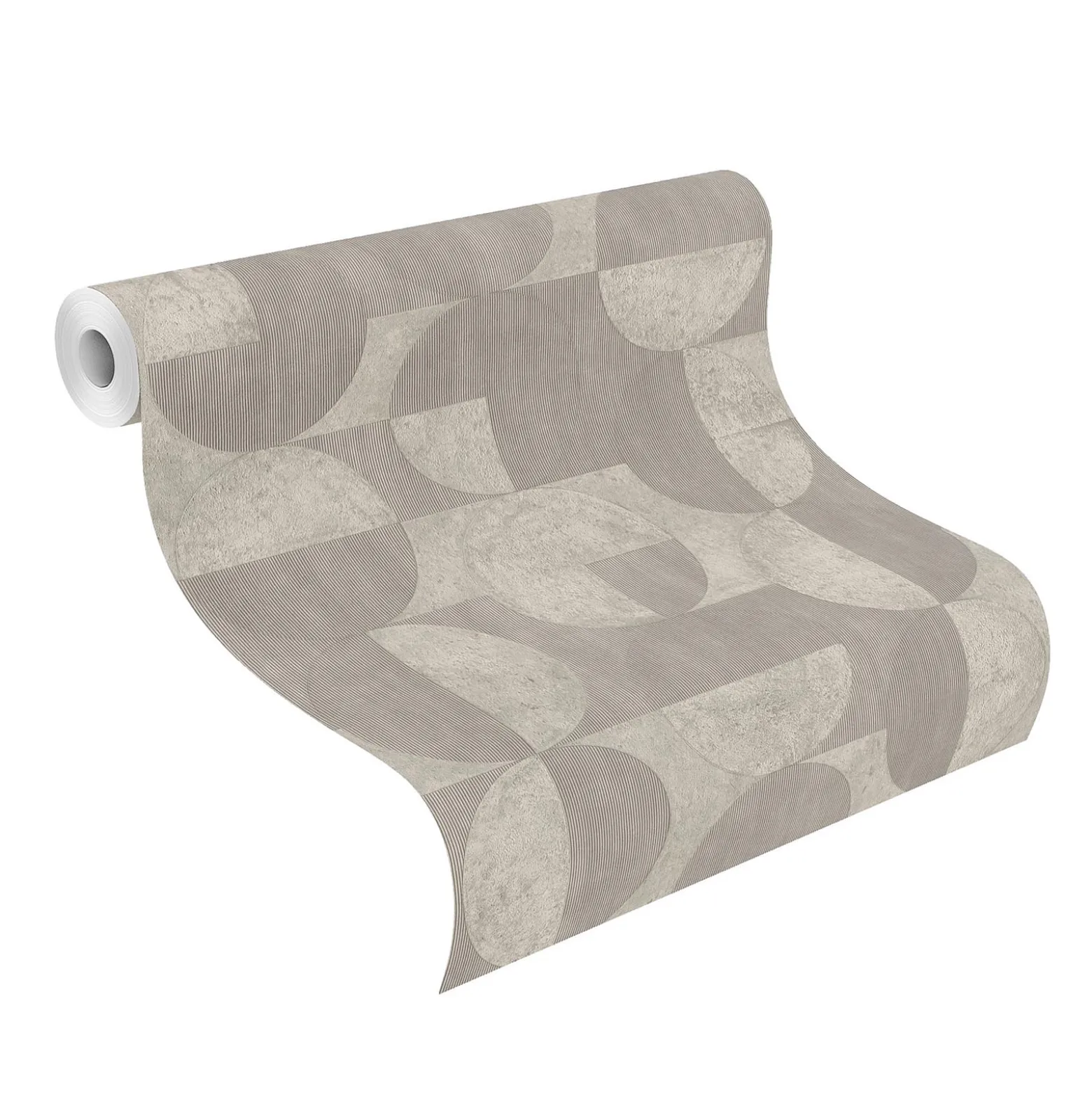Rasch Concrete Tapete Beton Grafik Grau Taupe 521351