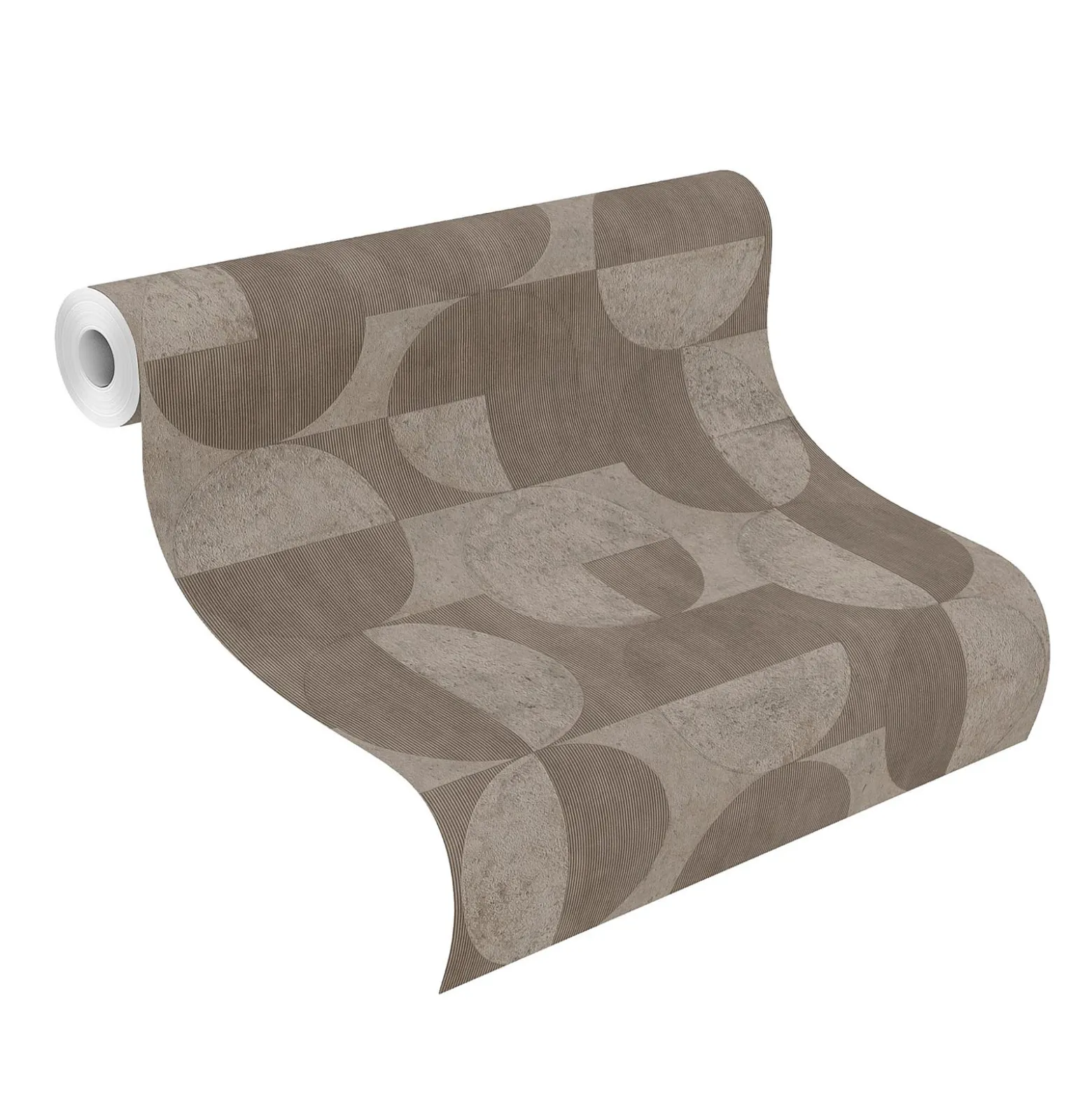 Rasch Concrete Tapete Beton Grafik Braun 521368
