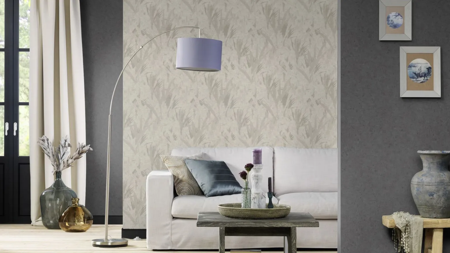 Rasch Concrete Tapete Betonoptik Anthrazit 520927