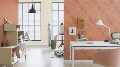 Rasch Concrete Tapete Blätter Terra 520767