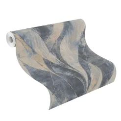 Rasch Concrete Tapete Ranken Blau 520064