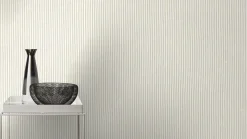 Rasch Concrete Tapete Uni Linien Cremeweiß 521443