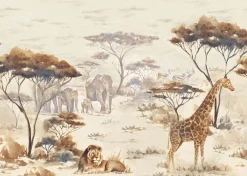 Rasch Fototapete Vlies Tiere Afrika Beige Braun 363678