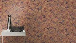 Rasch Vliestapete 3D Cubes Patina gold Metallic 649611