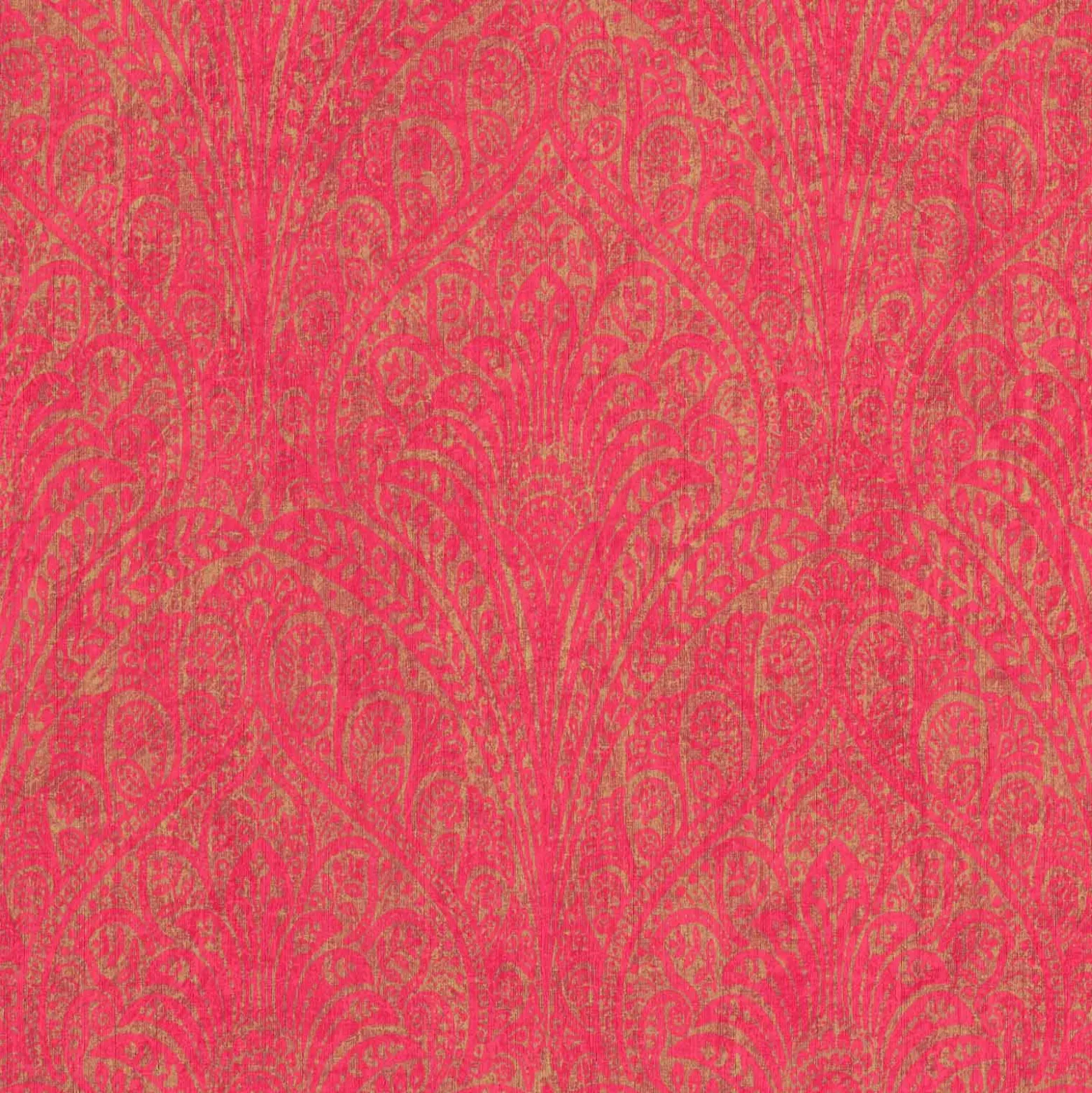 Rasch Vliestapete Floral Pink Gold Metallic 746365