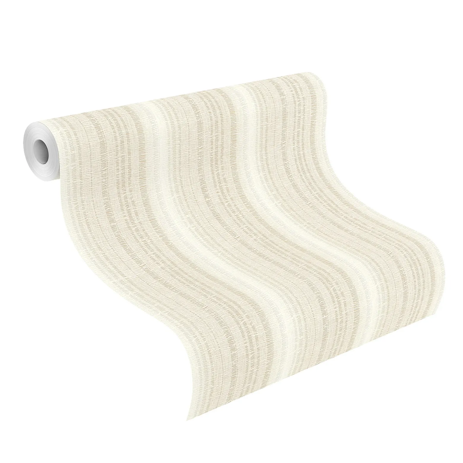 Rasch Vliestapete gestreift Beige Weiß 652116