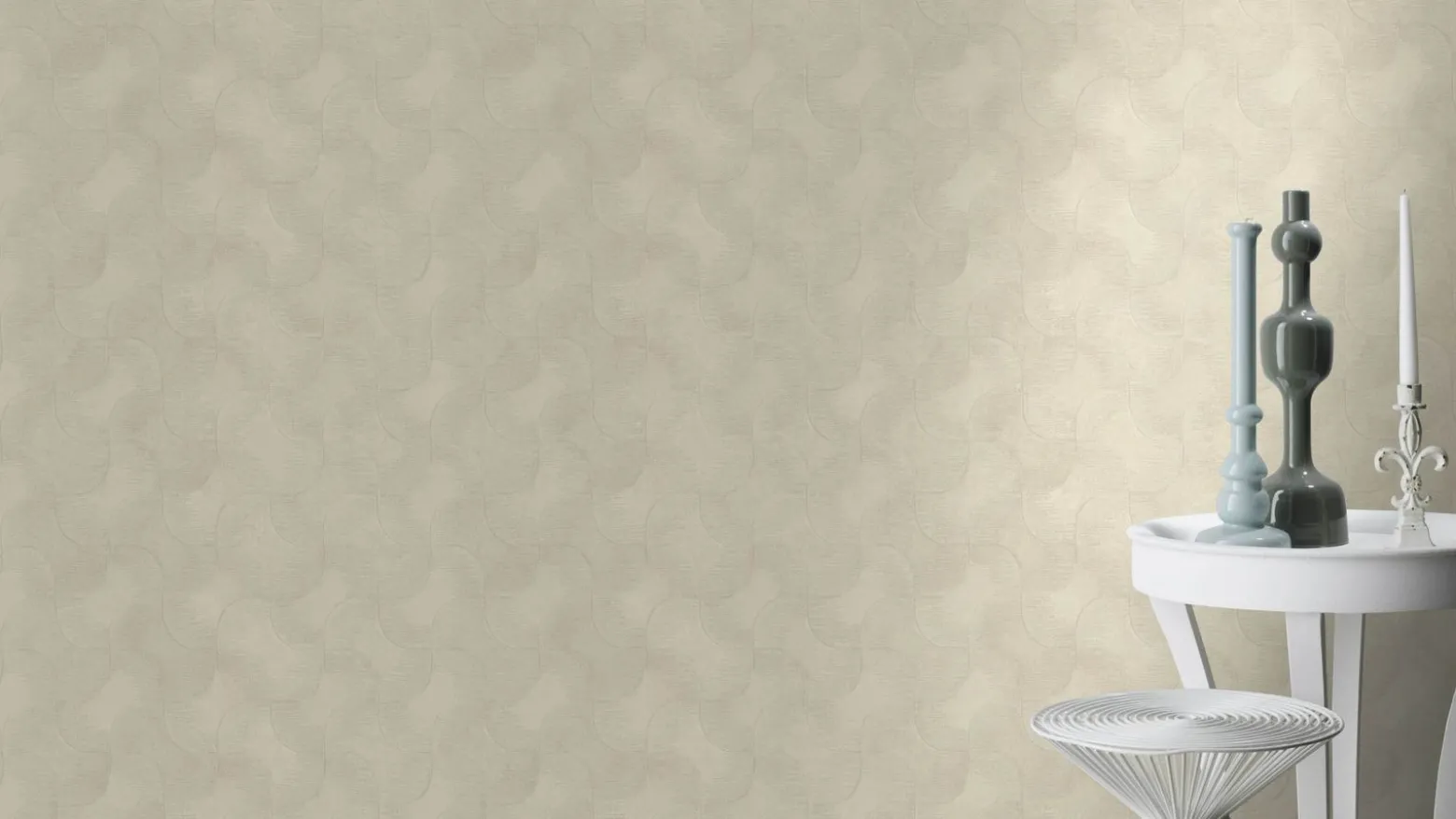 Rasch Vliestapete Grafik Beige Metallic 608137