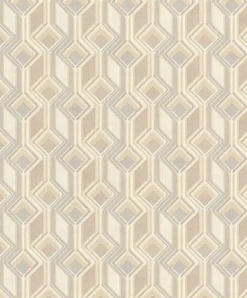 Rasch Vliestapete Grafik 3D-Optik Beige Braun 746518