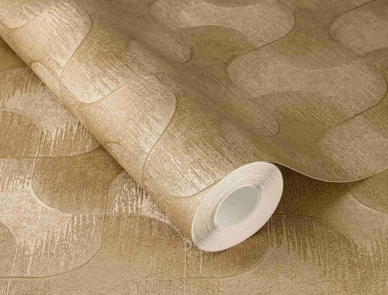 Rasch Vliestapete Grafik Gold Metallic 608151
