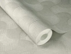 Rasch Vliestapete Grafik Grau Silber Metallic 608144