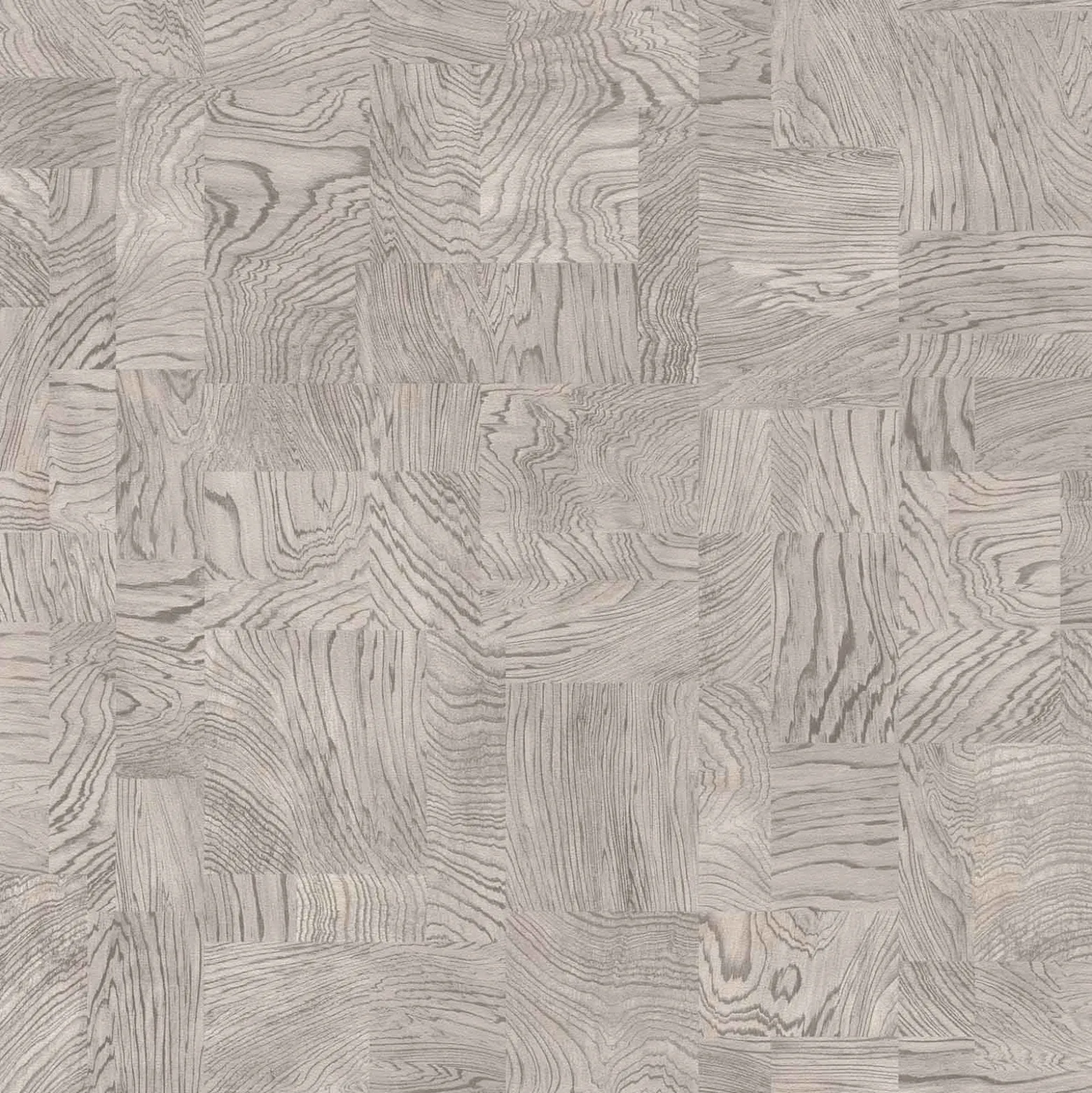 Rasch Vliestapete Holzoptik Mosaik Hellgrau 751642