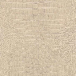 Rasch Vliestapete Krokodil Beige Silber Metallic 751345