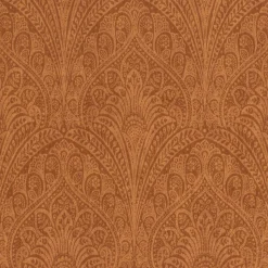 Rasch Vliestapete Ornamente Paisley Orange Metallic