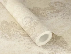 Rasch Vliestapete Paisley Beige Grau Metallic 746433
