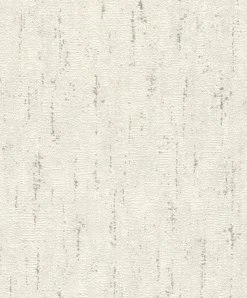 Rasch Vliestapete Putzoptik Weiß Silber 506921