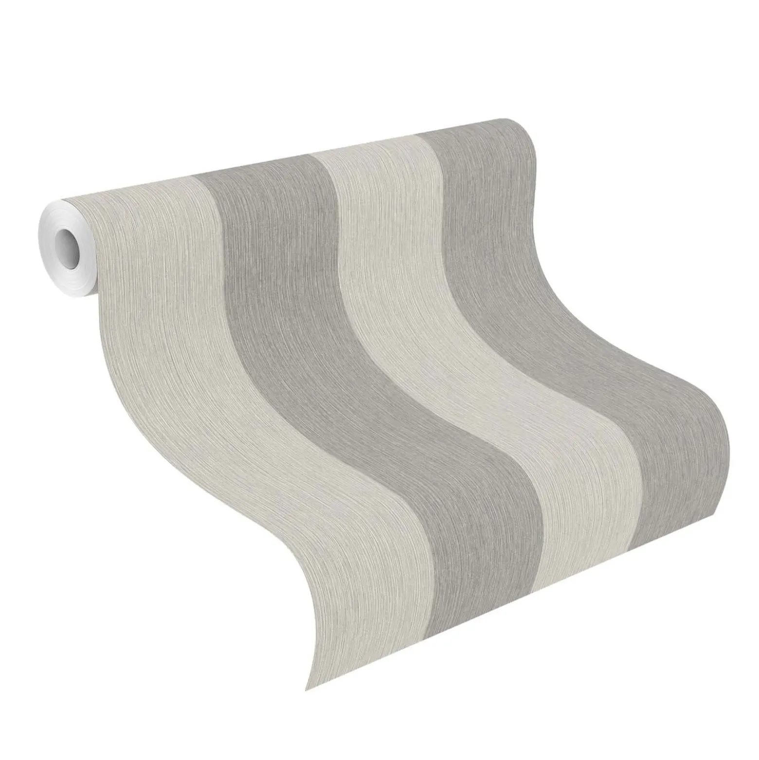 Rasch Vliestapete Streifen Grau Silber 844009