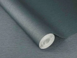 Rasch Vliestapete Struktur Linien Blau Metallic 608687