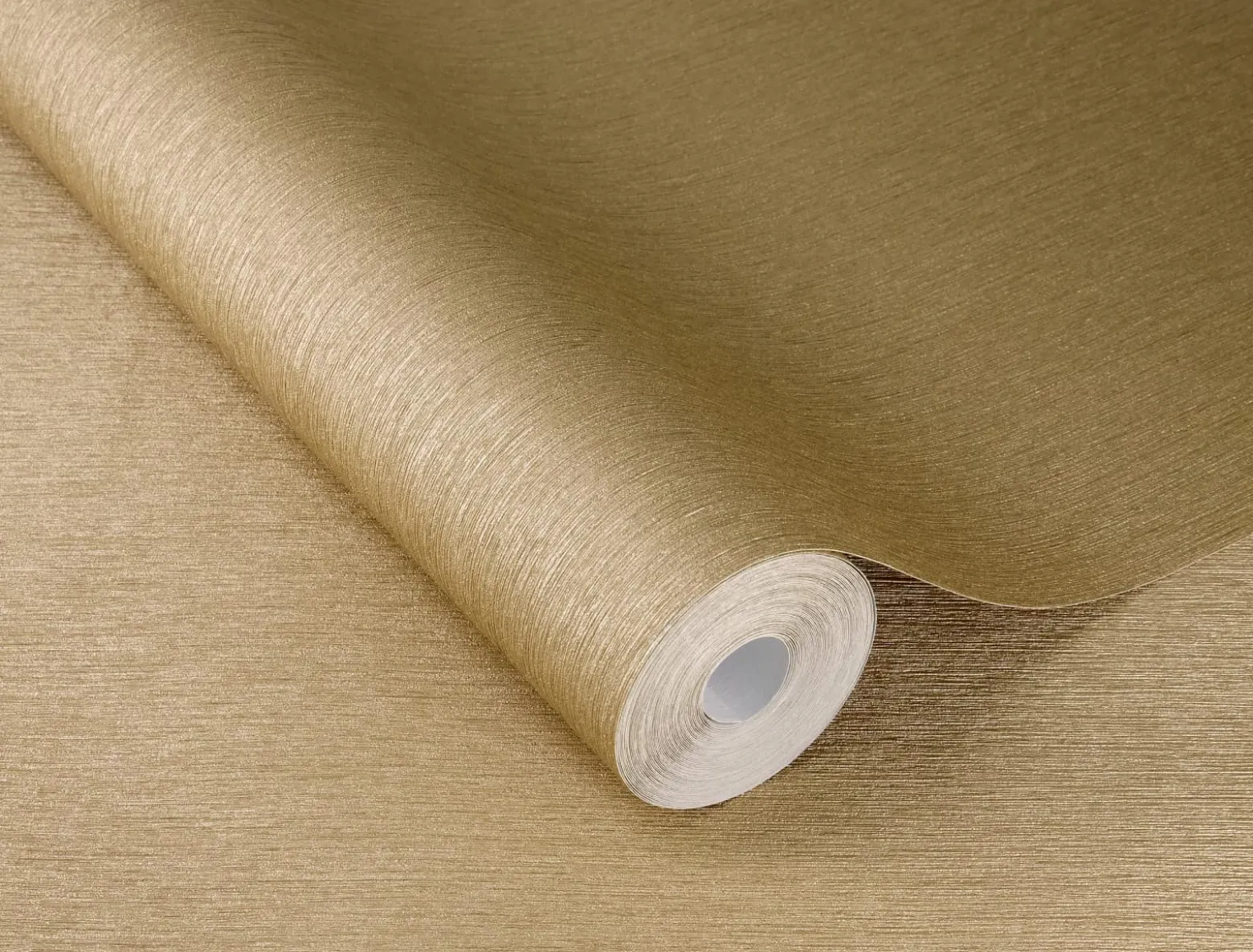 Rasch Vliestapete Struktur Linien Gold Metallic 608618