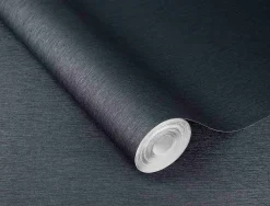 Rasch Vliestapete Struktur Linien Dunkelblau Glanz 608717