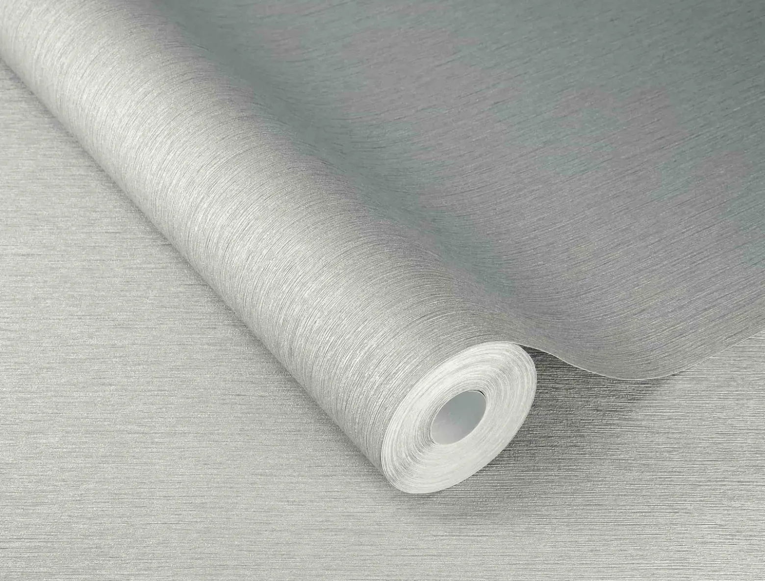 Rasch Vliestapete Struktur Linien Silber Metallic 608670