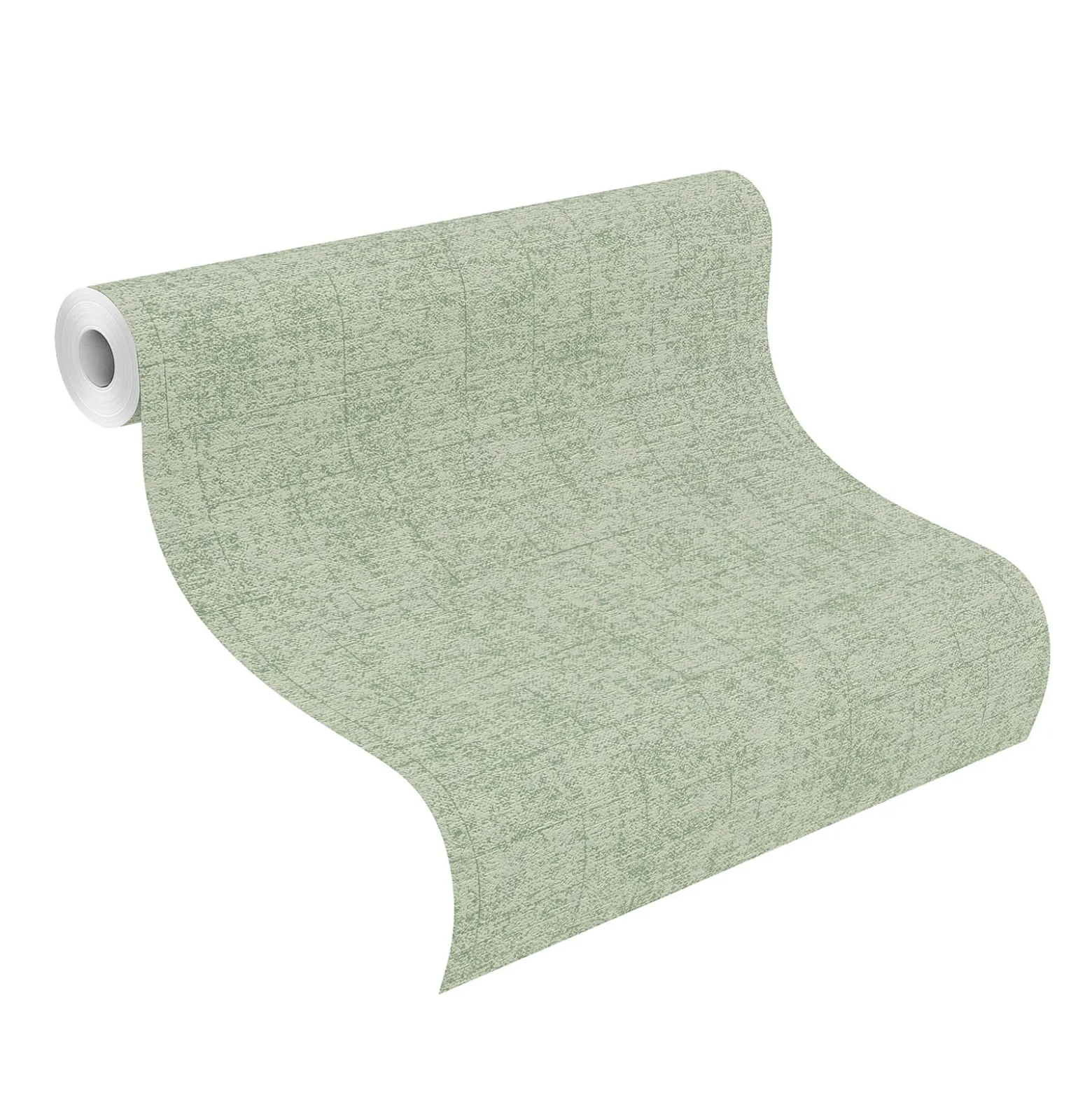 Rasch Vliestapete Textil Look Grün Silber 507843