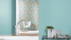 Rasch Vliestapete Textil Optik Uni Hellblau 746150
