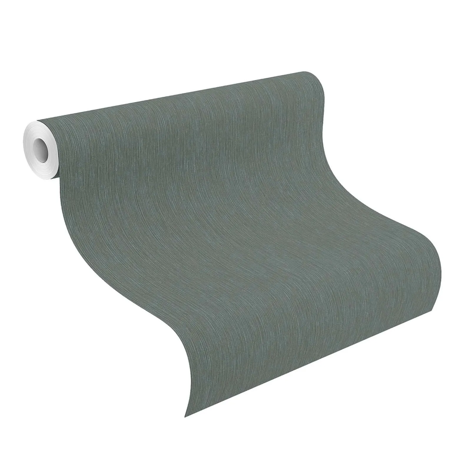 Rasch Vliestapete Textil Optik Grün Silber 844429
