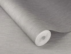 Rasch Vliestapete Textil Optik Grau Silber 844375