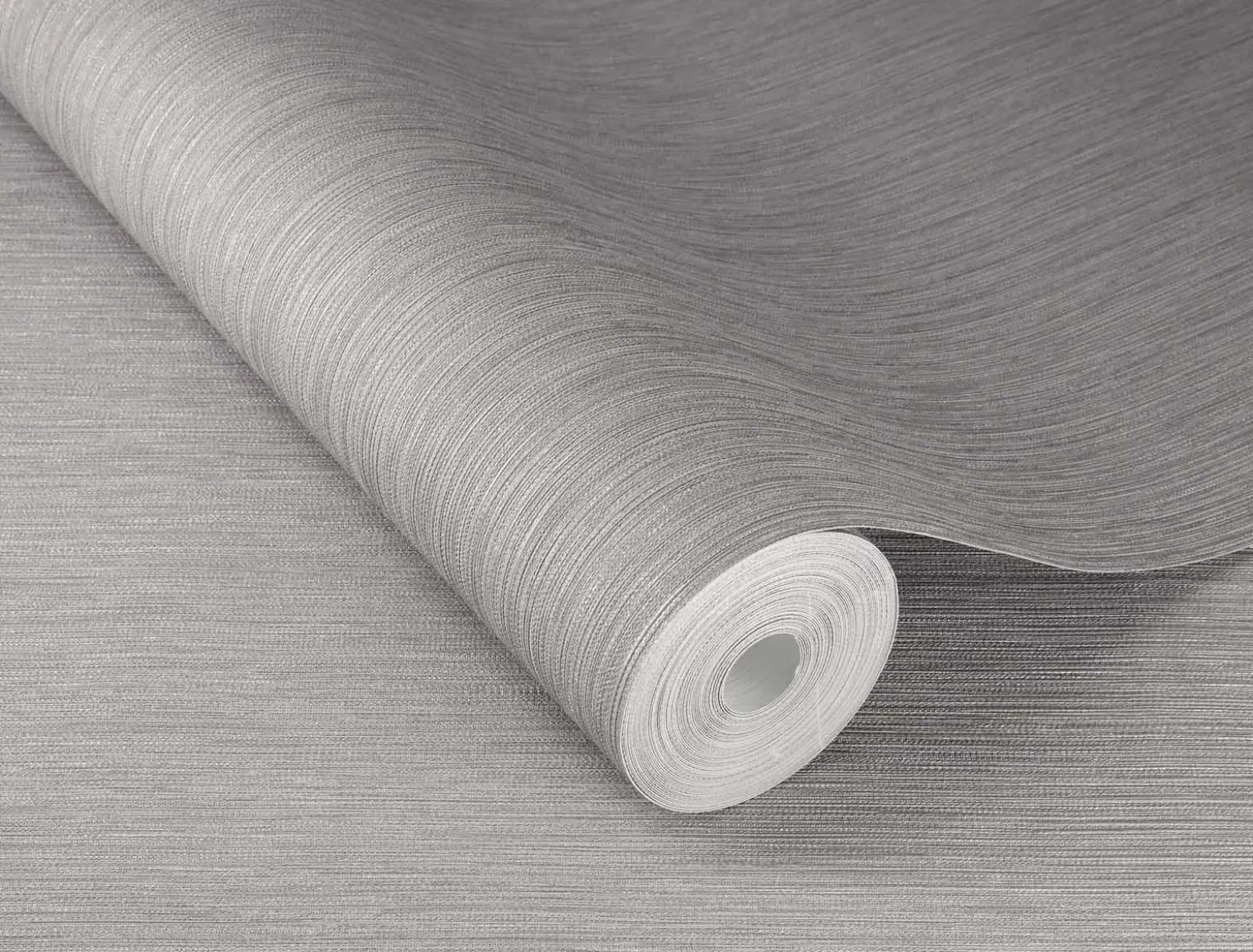 Rasch Vliestapete Textil Optik Grau Silber 844375
