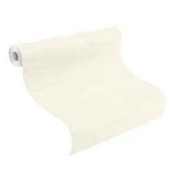 Rasch Vliestapete Textil Optik Uni Weiß 746013