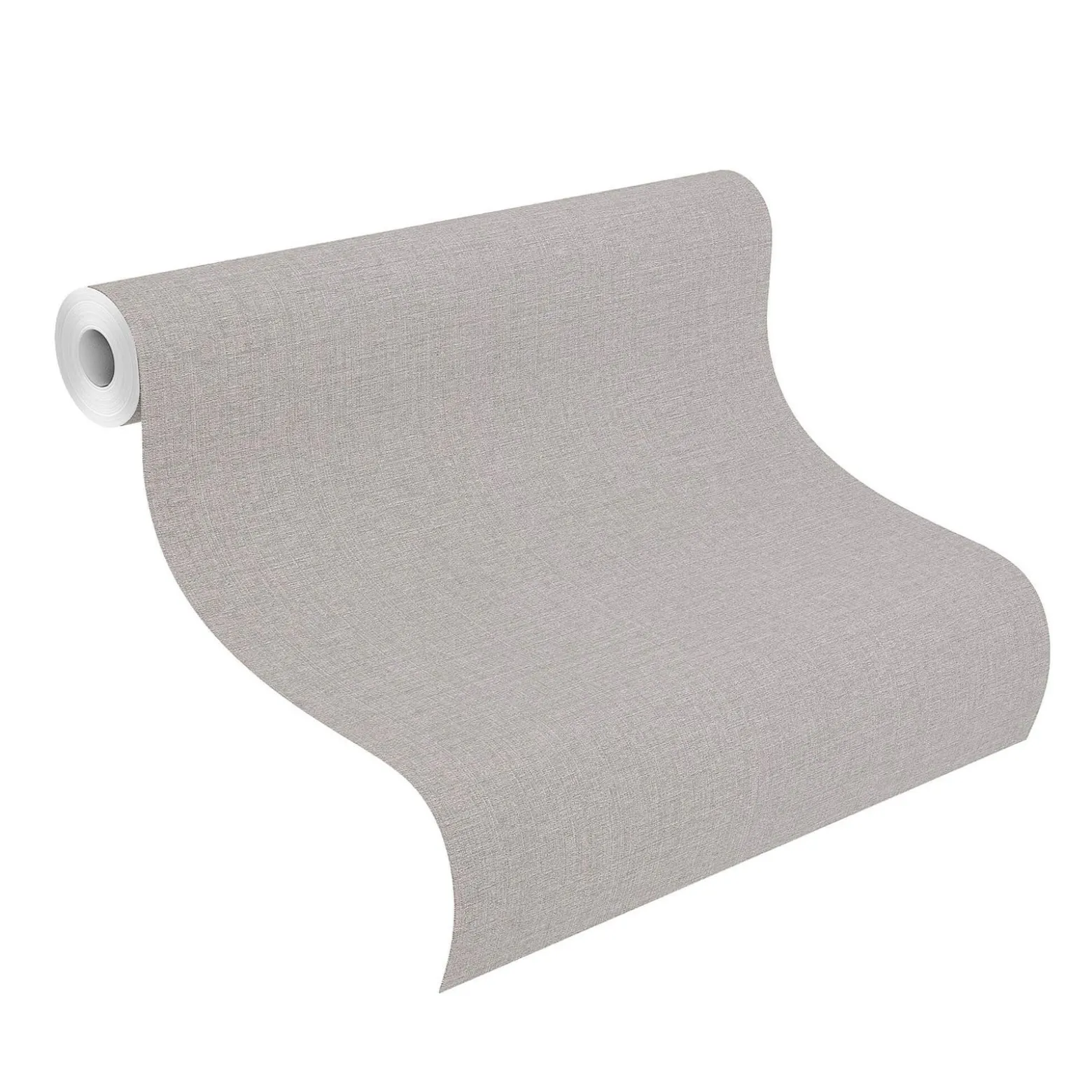 Rasch Vliestapete Textil Uni silber 649147