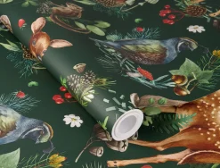 Rasch Vliestapete Tiere Natur Grün Braun 300338
