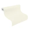 Rasch Vliestapete Uni Leder Optik Cremeweiß 752632