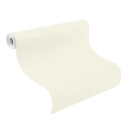 Rasch Vliestapete Uni Leder Optik Cremeweiß 752632