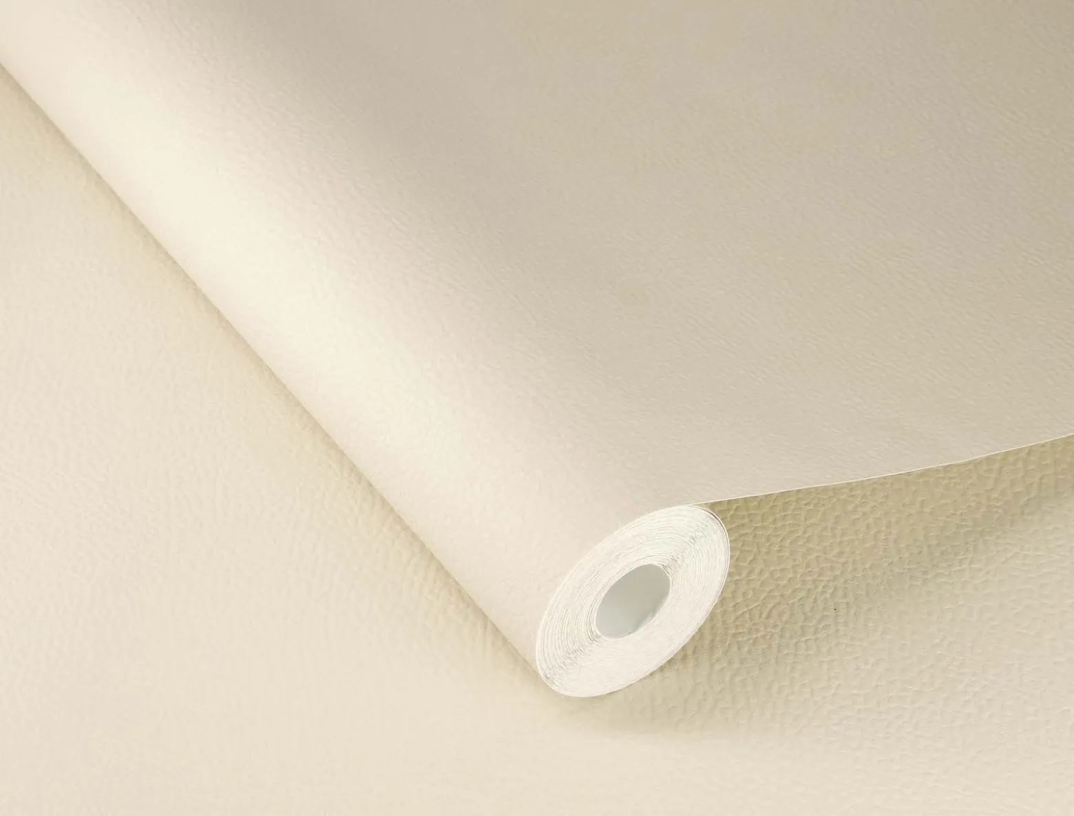 Rasch Vliestapete Uni Leder Optik Creme Beige 752625