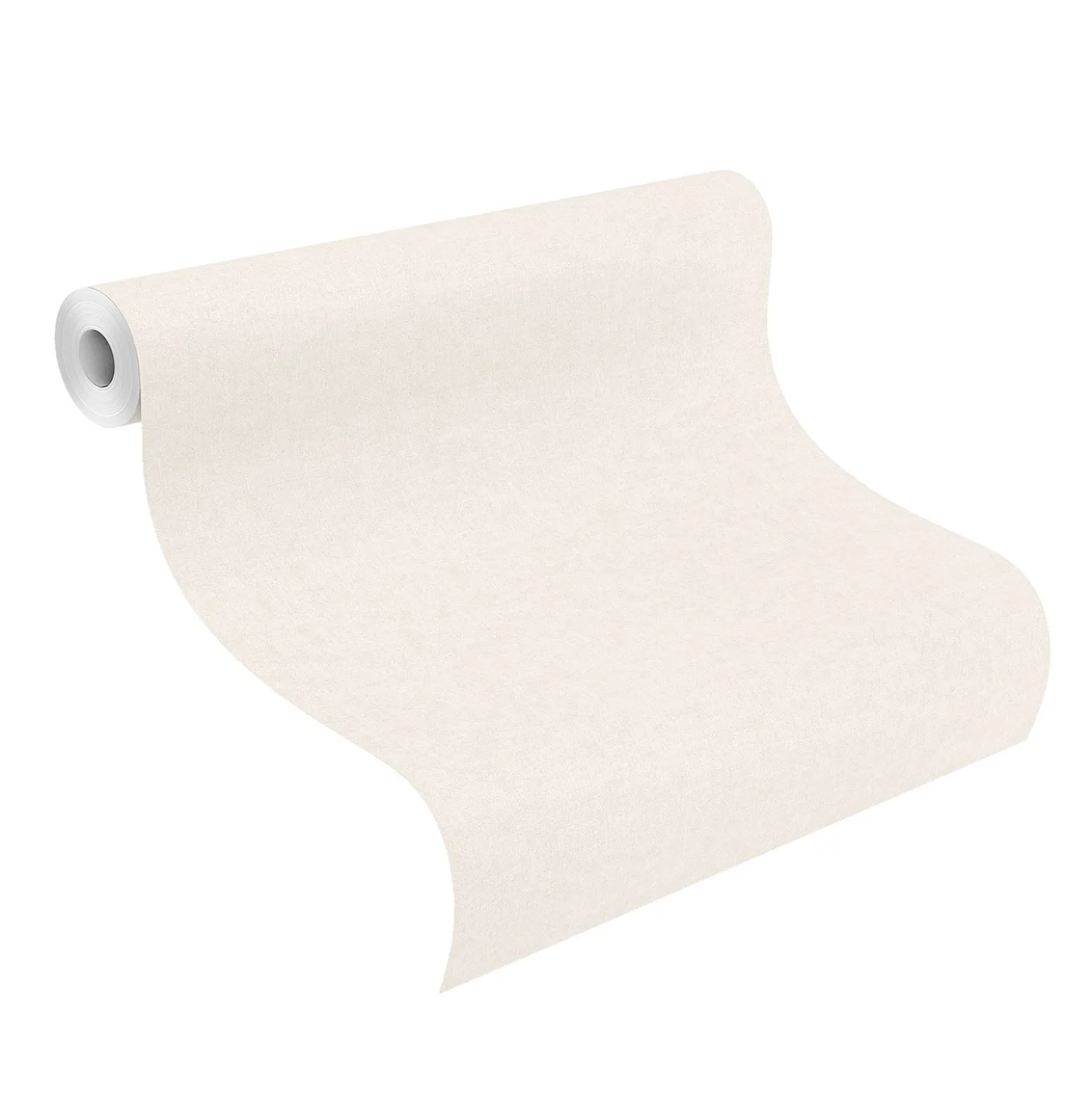 Rasch Vliestapete Uni Stoff Optik Creme Beige 252804